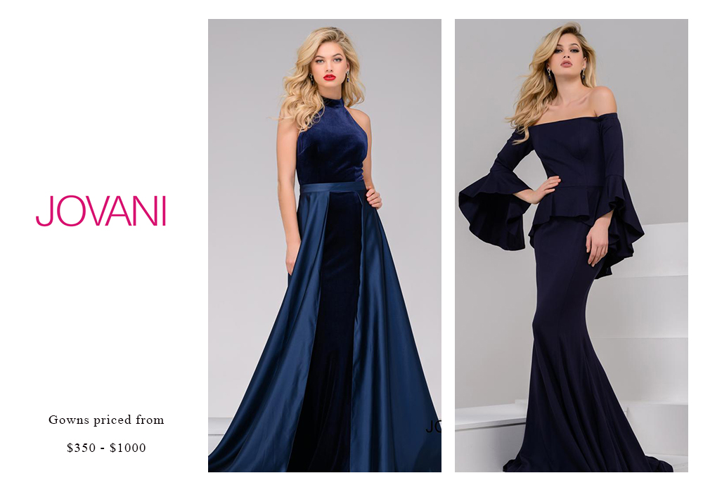 Jovani Gowns Priced $350 - $1000